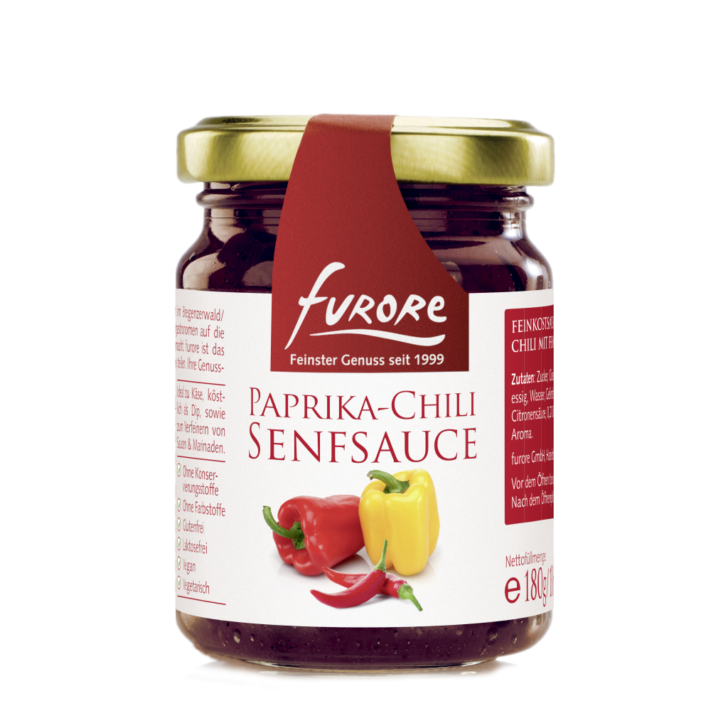 PaprikaChili Senfsauce FURORE FEINSTER GENUSS AUS ÖSTERREICH